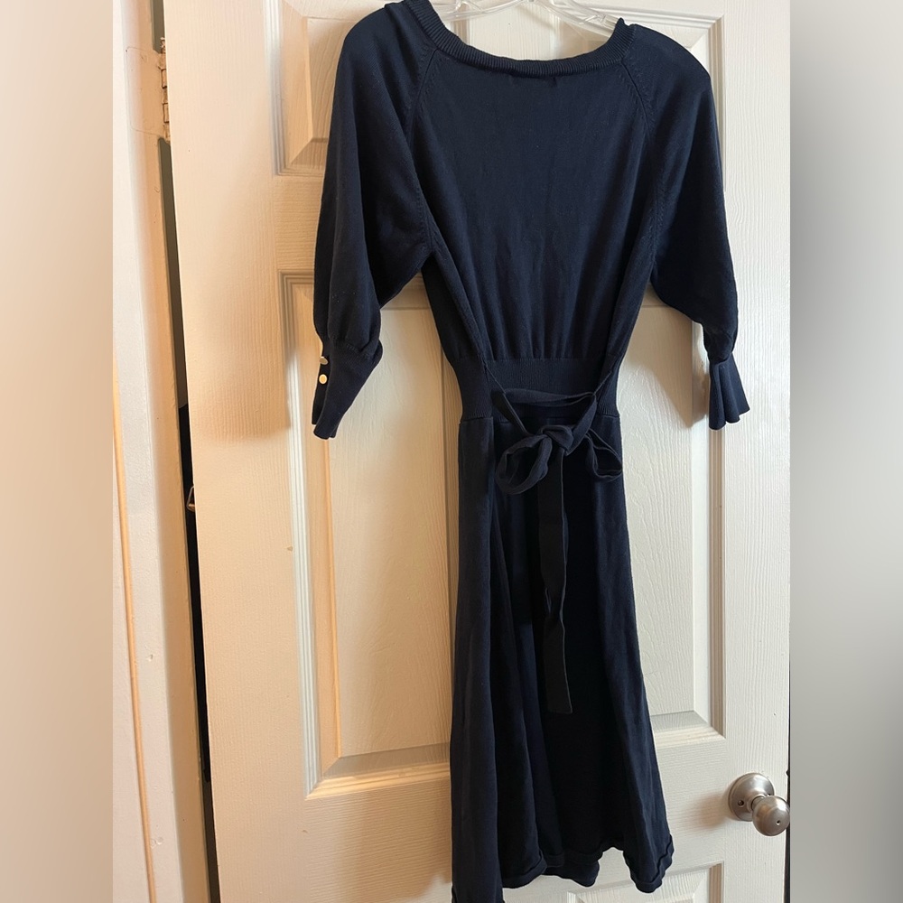 Elegant Black Dress with Belt